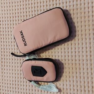 Two pieces hang phone bag with change bag